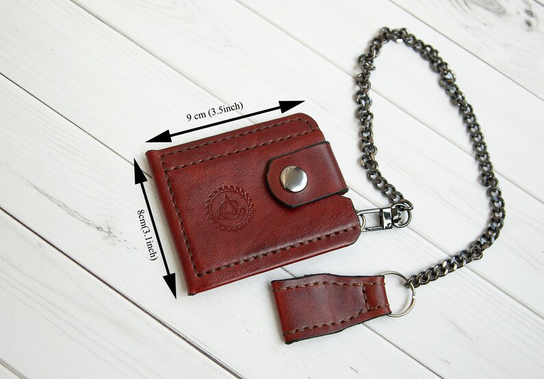 Bike wallet leather wallet chain western wallet mens Etsy