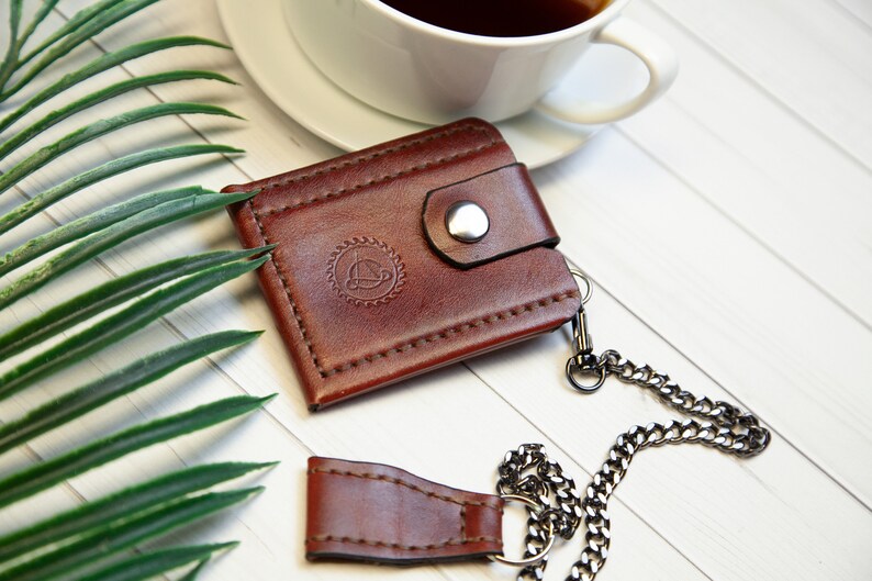 Bike wallet leather wallet chain western wallet mens Etsy