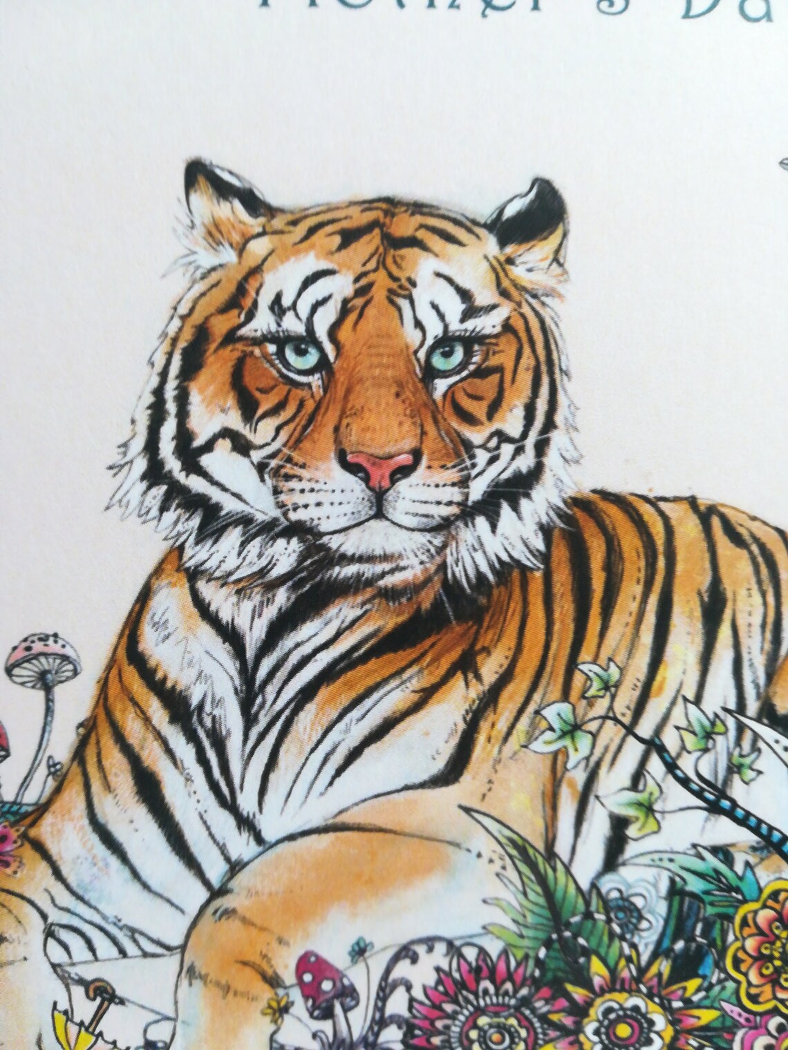 Tiger Mother's Day Card // Happy Mothers Day // Best Mum | Etsy
