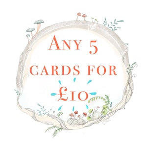 Escolha 5 cartas para 10 / Misture e combine cartas / Cartas em massa / Pacotes de cartas da IndigoAliceGifts