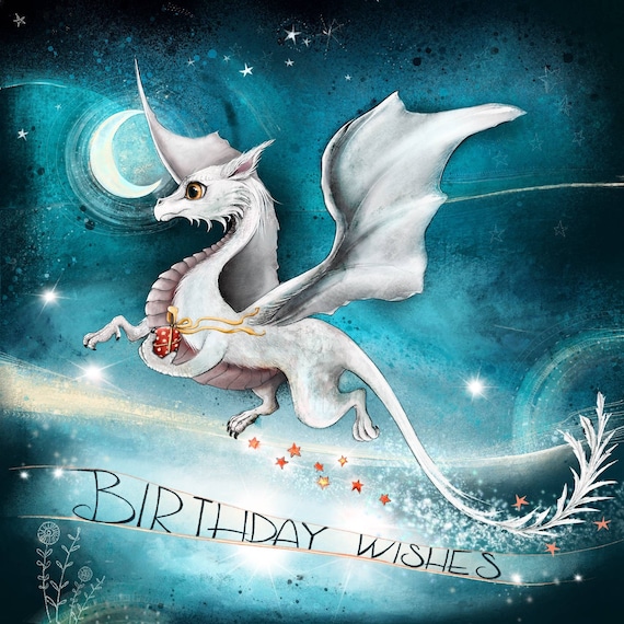 Dragon Greeting Card 145 X 145mm