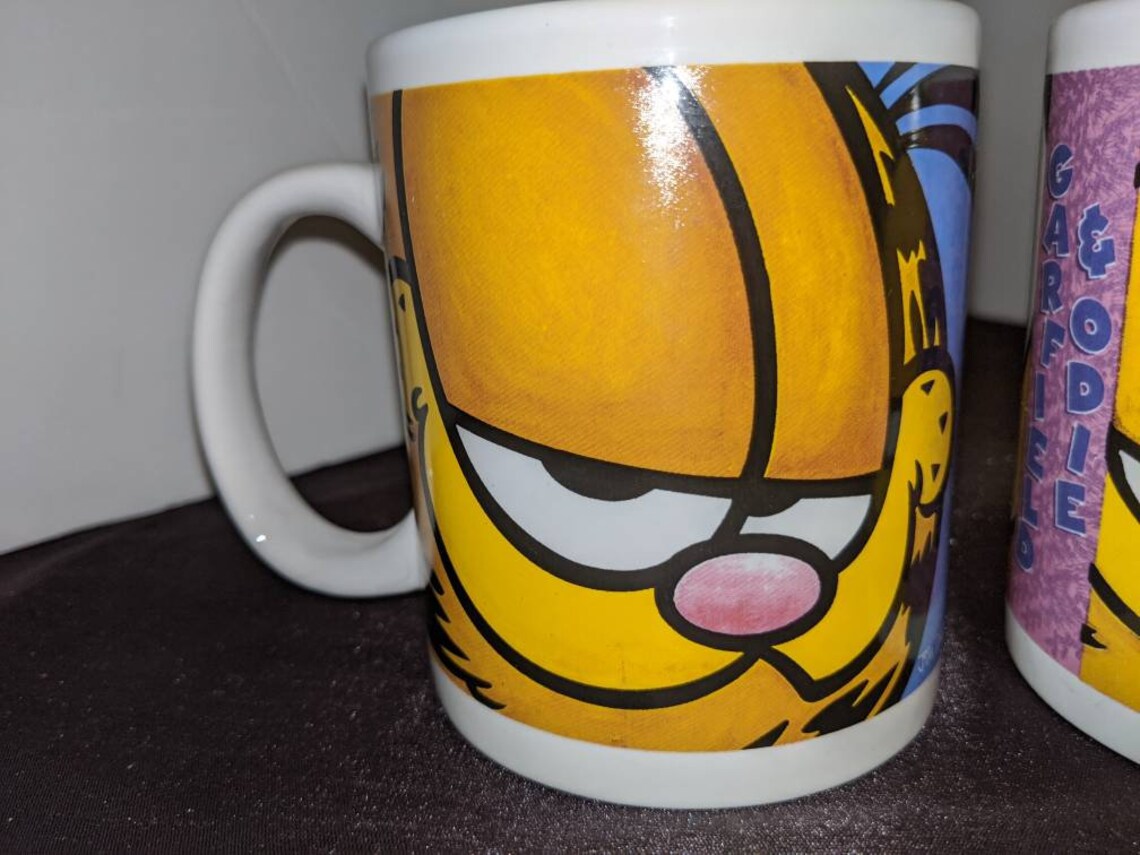 Set of 3 Vintage Garfield Mugs Etsy