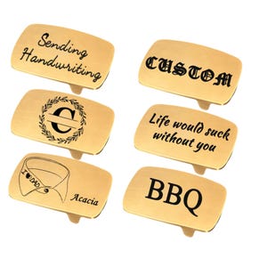 Custom Engraved Belt Buckle: Stainless Steel Replacement Buckle