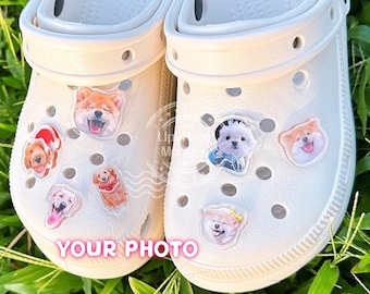 Custom Pet Photo Shoe Charms: Personalized Acrylic Shoe Decoration