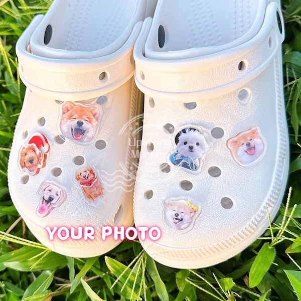 Custom Pet Photo Shoe Charms: Personalized Acrylic Shoe Decoration