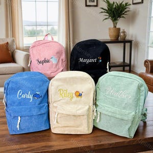Sac à dos personnalisé pour enfants - sac à dos d'école, cartable personnalisé pour tout-petits, cadeaux d'anniversaire mignons pour enfants, retour à l'école, cadeaux pour filles et garçons