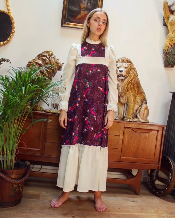 60s maxi boho dress
