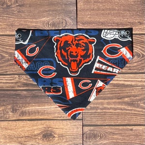 Chicago Bears Over the Collar Dog Bandana, football bandana, NFL bandana, sports bandana, custom dog bandana, personalized, dog scarf