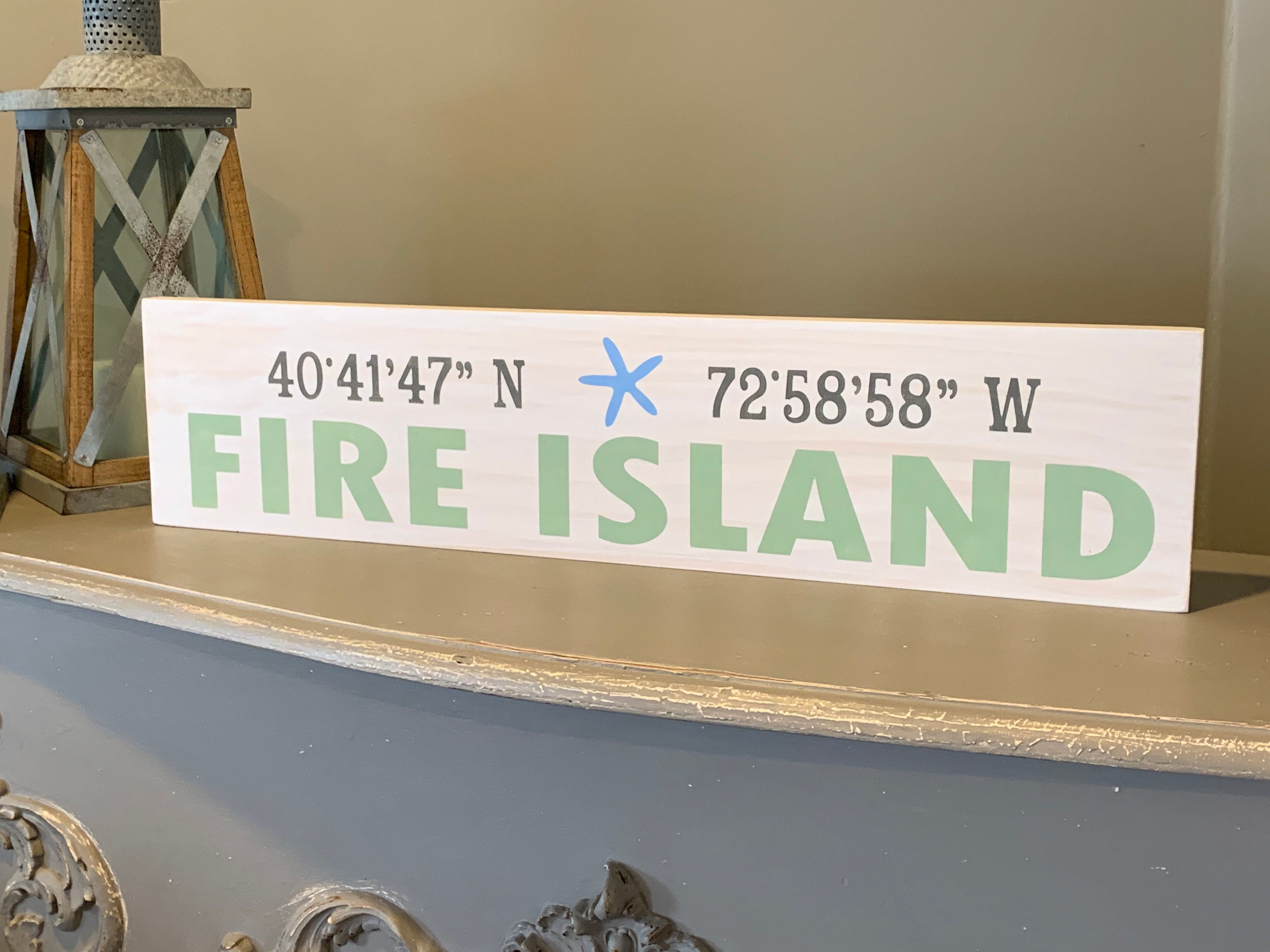 Fire Island Sign - Etsy