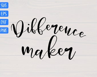 Difference maker SVG is a great motivational shirt design
