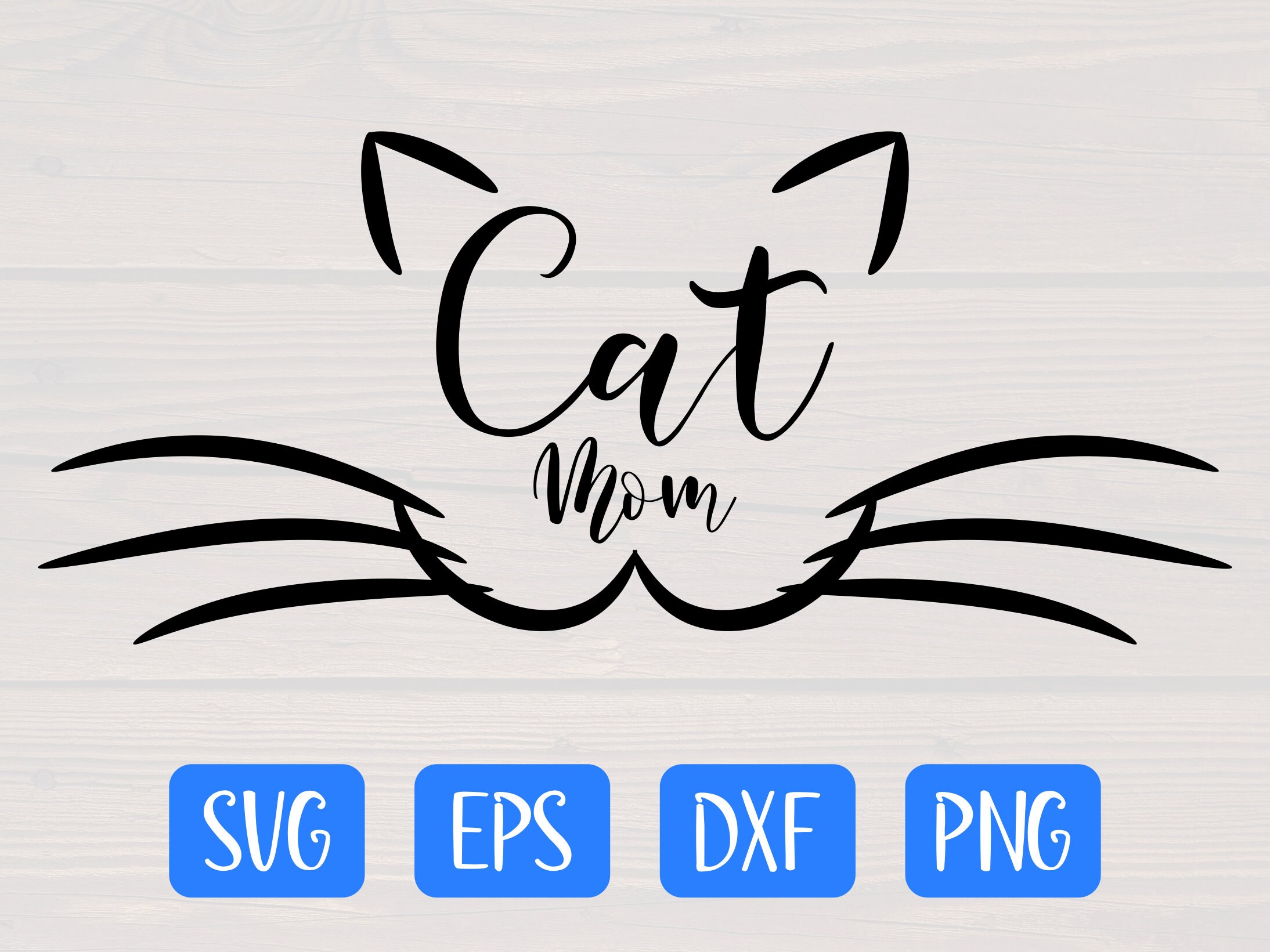 Cat Mom SVG | Etsy