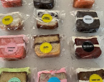 Best Seller's Cake Slice Sampler Box - Sultry Sweets by Sandy (4x Slices)