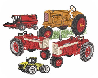 Tractor Embroidery Design Value Pack