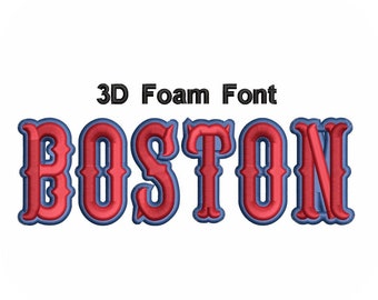 3D Foam Font Boston Value Pack