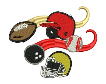 Athletic Machine Embroidery Designs Pack | Sports Fitness Training (Digital Download)