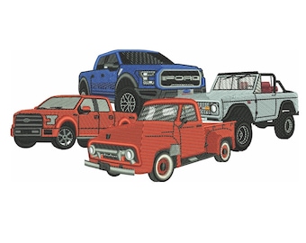 Auto Ford Truck Embroidery Design Value Pack