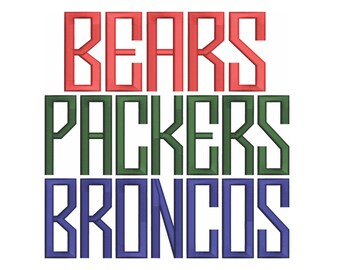 Pro Team Embroidery Designs Pack | Football, Basketball, Baseball Files (Instant Download)