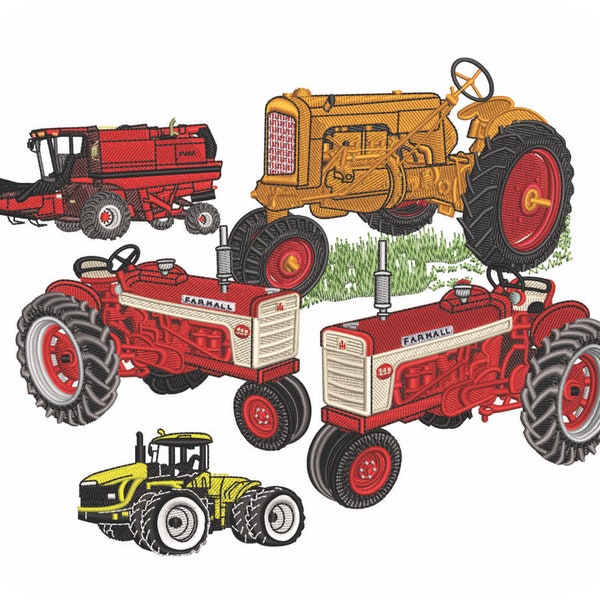 Tractor Embroidery Design Value Pack
