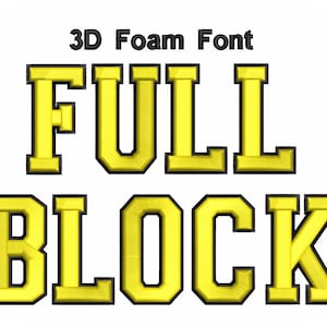 Paquete económico de 2 colores de bloque completo de fuente de espuma 3D