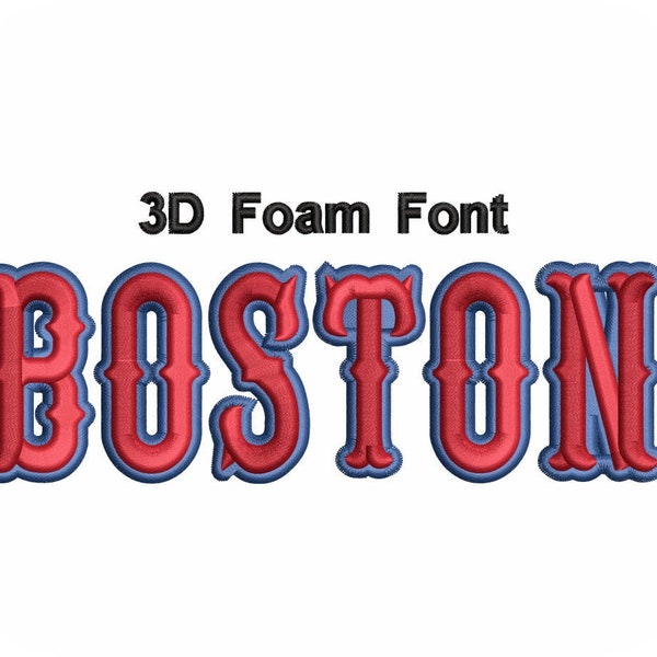 3D Foam Font Boston Value Pack