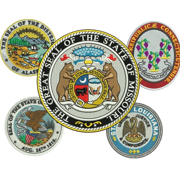 State Seals Embroidery Design Value Pack