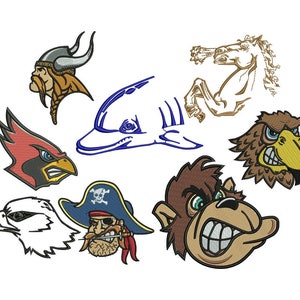 Mascots Embroidery Design Value Pack