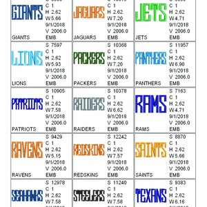 Pro Team Sports Machine Embroidery Designs Pack | Football Basketball ...