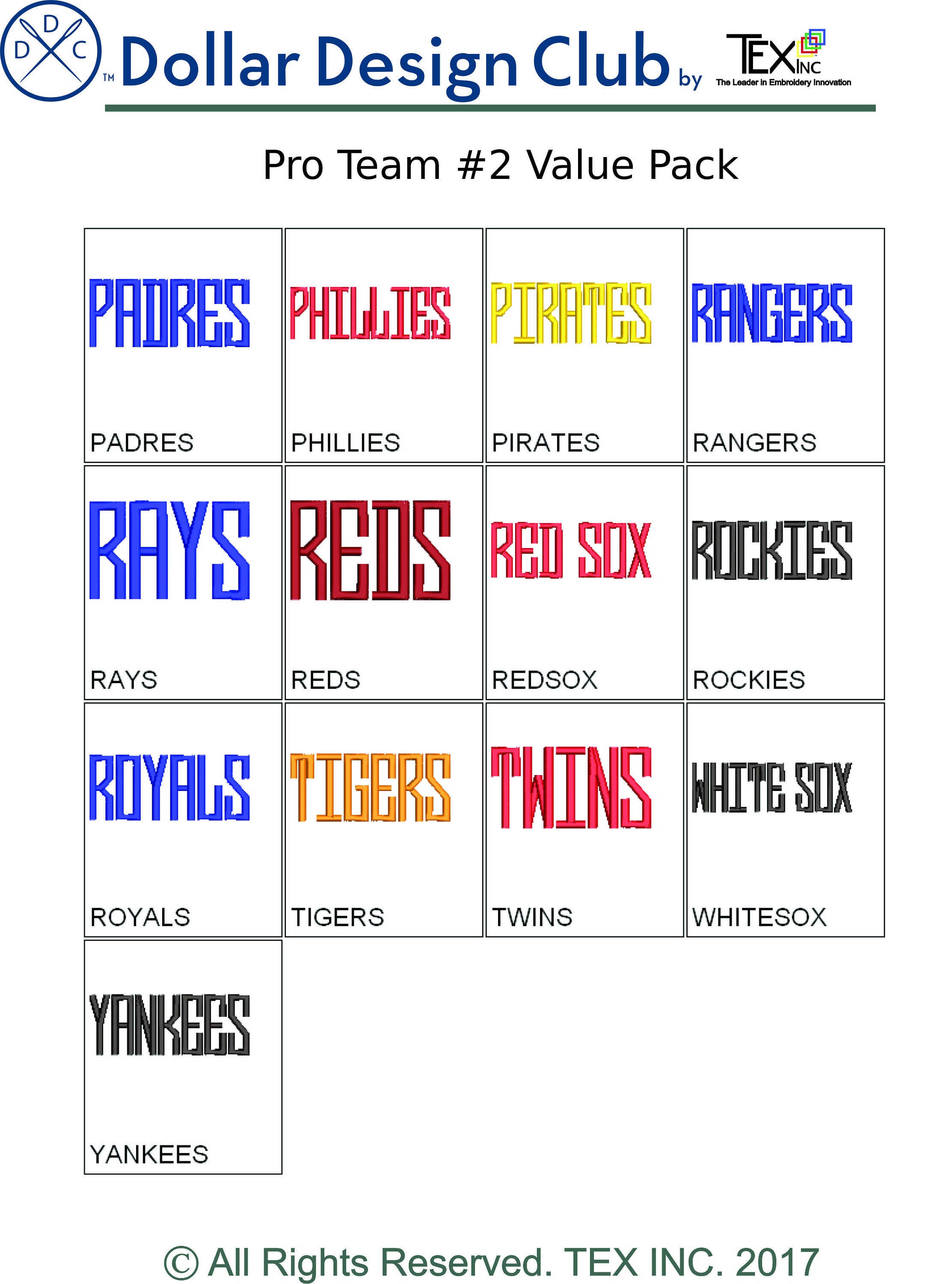 Pro Team Sports Machine Embroidery Designs Pack | Football Baseball ...