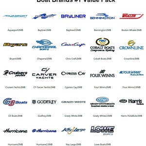 May include: A graphic featuring logos of various boat brands, including Aquasport, Bayliner, and Bennington. The text "Boat Brands #1 Value Pack" is displayed above the logos. The Dollar Design Club and TEX INC logos are at the top.