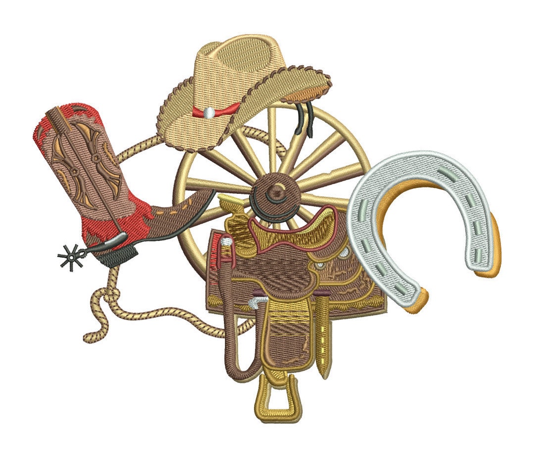 Western Embroidery Design Value Pack - Etsy