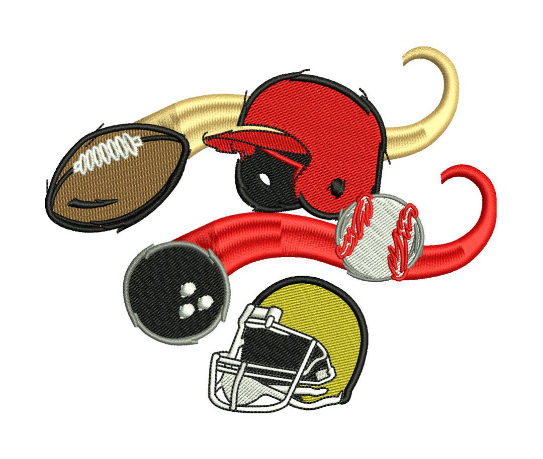 Athletic Machine Embroidery Designs Pack | Sports Fitness Training ...