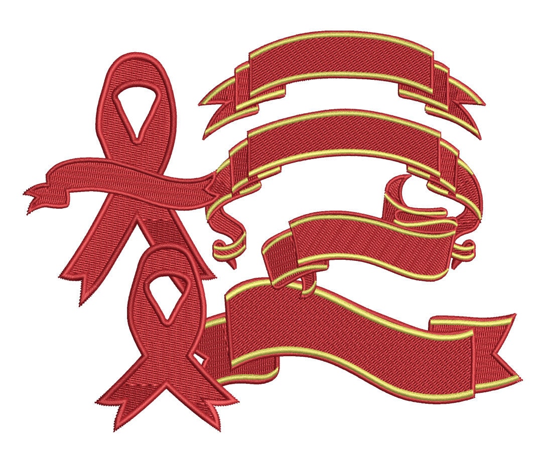 Ribbon Machine Embroidery Designs Pack | Awareness Cause Support Cancer ...