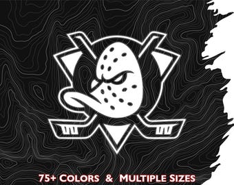 Anaheim Ducks Logo Vinyl Decal, Multiple Colors & Sizes, South Cali Hockey, NHL