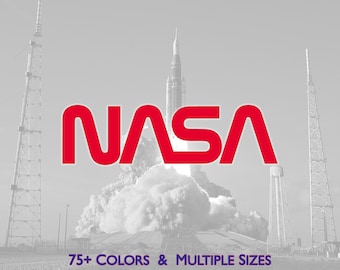 NASA Worm Logo Vinyl Decal, USA, Car and Truck Sticker