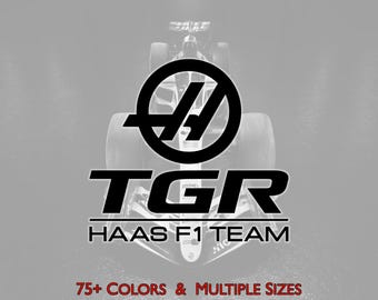 TGR Haas F1 Team Logo Vinyl Decal Sticker, Toyota, Formula 1