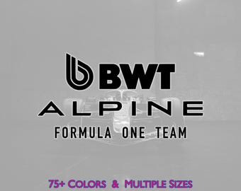 BWT Alpine F1 Team Logo Vinyl Decal Sticker, Formula 1