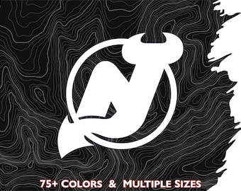New Jersey Devils Logo Solid Vinyl Decal, Multiple Colors & Sizes, Hockey, NHL