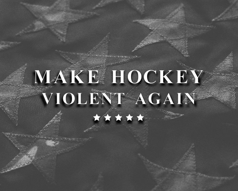 Make Hockey Violent Again Vinyl Decal | Etsy