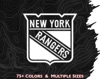 New York Rangers Logo Vinyl Decal, Multiple Colors & Sizes, Hockey, NHL