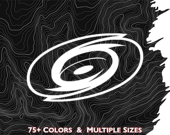 Carolina Hurricanes Logo Vinyl Decal, Multiple Colors & Sizes, North Carolina Hockey, NHL