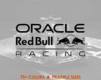 Oracle Red Bull Racing F1 Team Logo Vinyl Decal Sticker, Formula 1