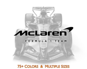McLaren F1 Team Logo Vinyl Decal Sticker, Formula 1