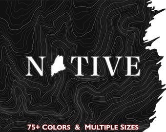 Maine Native Vinyl Decal Sticker