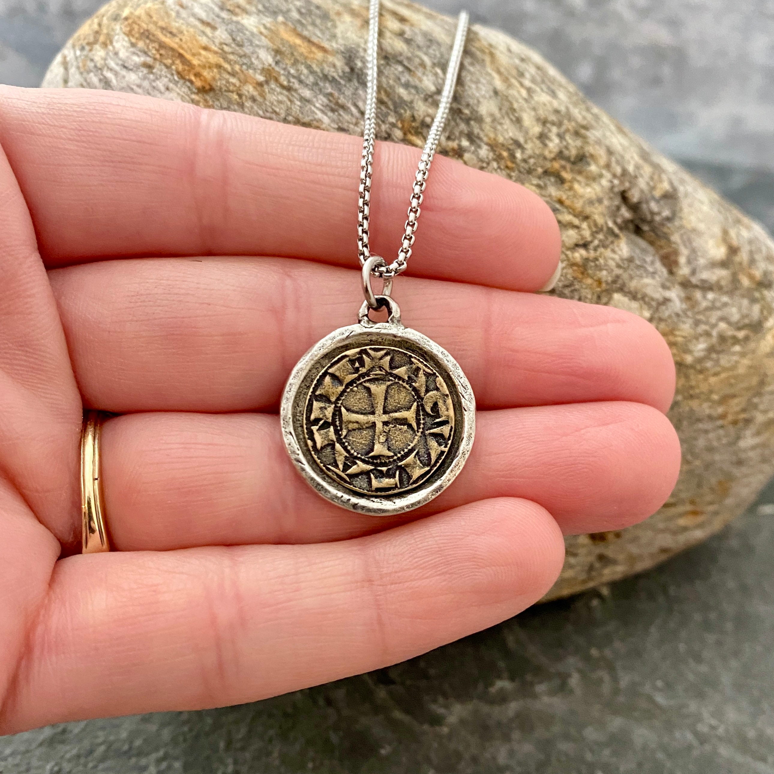 Spanish coin necklace best sale