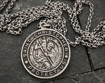 Saint Christopher Coin Pendant 