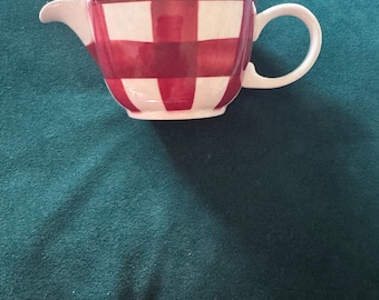 Patio Gingham milk jug