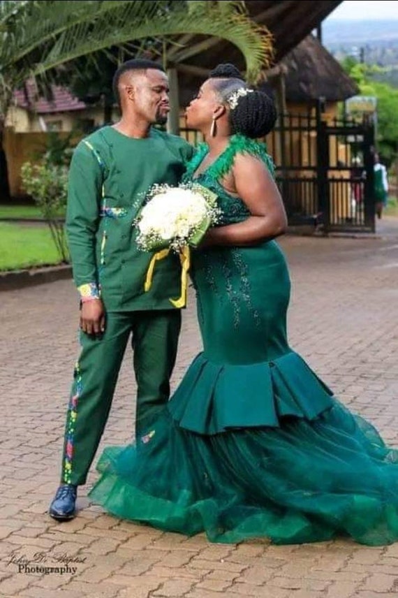African Couples Matching Outfits, African Wedding Engagement