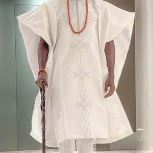 AGBADA for men, African AGBADA, African wedding suit, Groomsmen suit, Groom&#39;s suit, African men&#39;s wear, 3 piece men&#39;s suit, Free DHL express