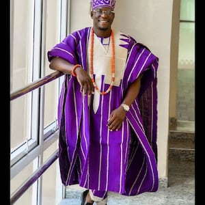 Ojuawo African men&#39;s 3 pieces agbada set/ wedding suit/dashiki / African men&#39;s shirt/ vêtement africain/ chemise et pantalon/African attire