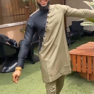 African men&#39;s clothing / wedding suit/dashiki / African men&#39;s shirt/ vêtement africain/ chemise et pantalon/African attire/prom dress